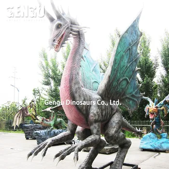 Theme Park Equipment Animation 3D Dragon Model