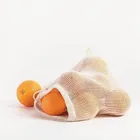 Mesh Bag Drawstring Mesh Bag Reusable Cotton Produce Drawstring Mesh Bag With Custom Logo