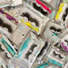 Eyelashes 5d Mink Eyelashes New Design Mink 3D Wholesal Vendor Bulk 25mm Lashes Eyelashes Mink
