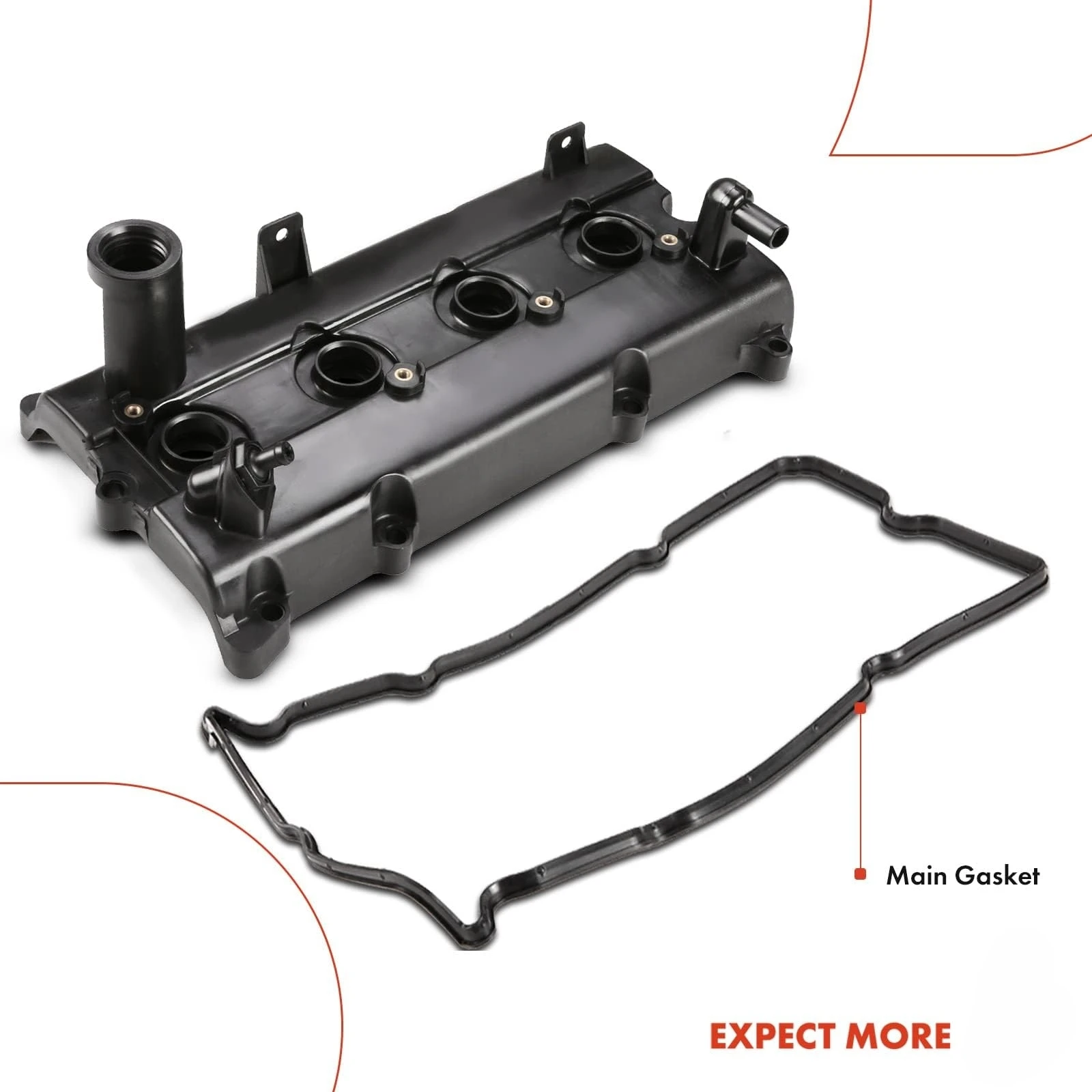 Upgrade Engine Valve Cover, with Gasket Compatible with Nissan Frontier 2005-2019 Nissan Frontier 2.5L QR25DE # 13264EA000 supplier