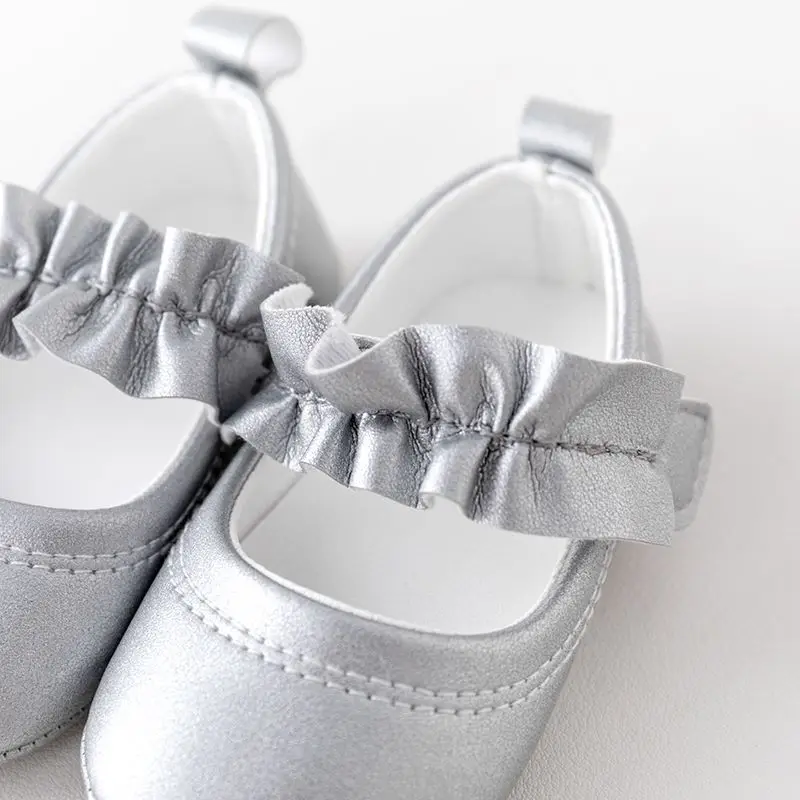 2023 New Arrival High Quality Lightweight Breathable Anti-Slippery Baby Girl Princess Shoes Walking Shoes with TPR I manufacture