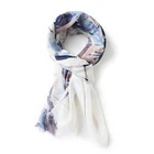Flower Shawl Shawls Wholesale Well Sale Product 180*90cm Digital Flower Printed Ladies Luxury Scarf Shawl