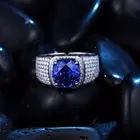 18k Gold Ring Made In China Superior Quality Blue Sapphire Gemstone Luxury 18k Gold Plated Ring