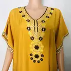 Maxi Dress 2021 Middle East Abaya Factory Wholesale Embroidery Islamic Clothing Maxi Dress For Muslim Women