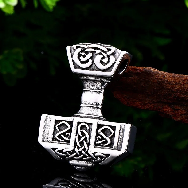 Details about   Punk Rock Gothic IRISH CELTIC KNOT CROSS ORNATE Stainless Steel Pendant Necklace 