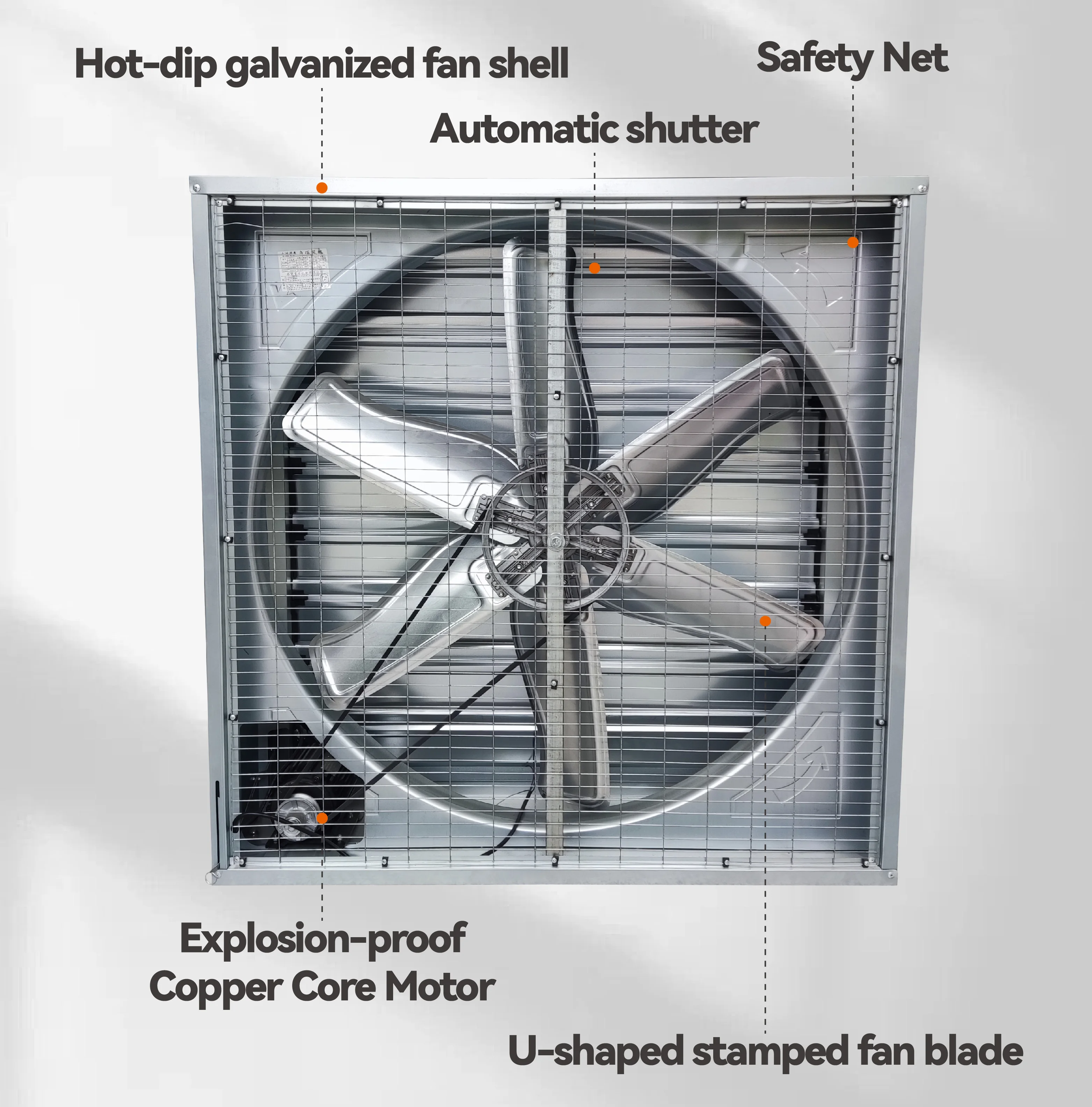 Ventilation Exhaust Cooling Fan, Axial, Explosion-Proof, 380v - detail 8