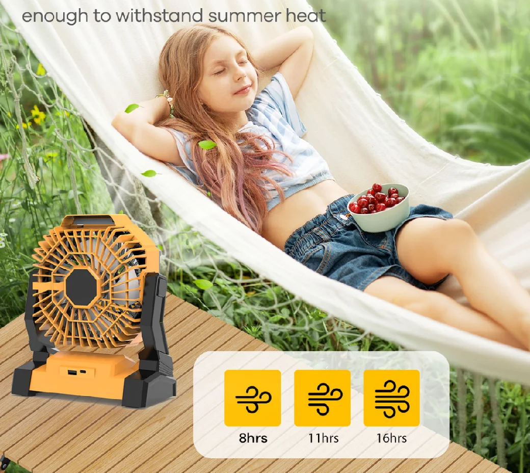 Table Fan, Portable, LED, USB - detail 8
