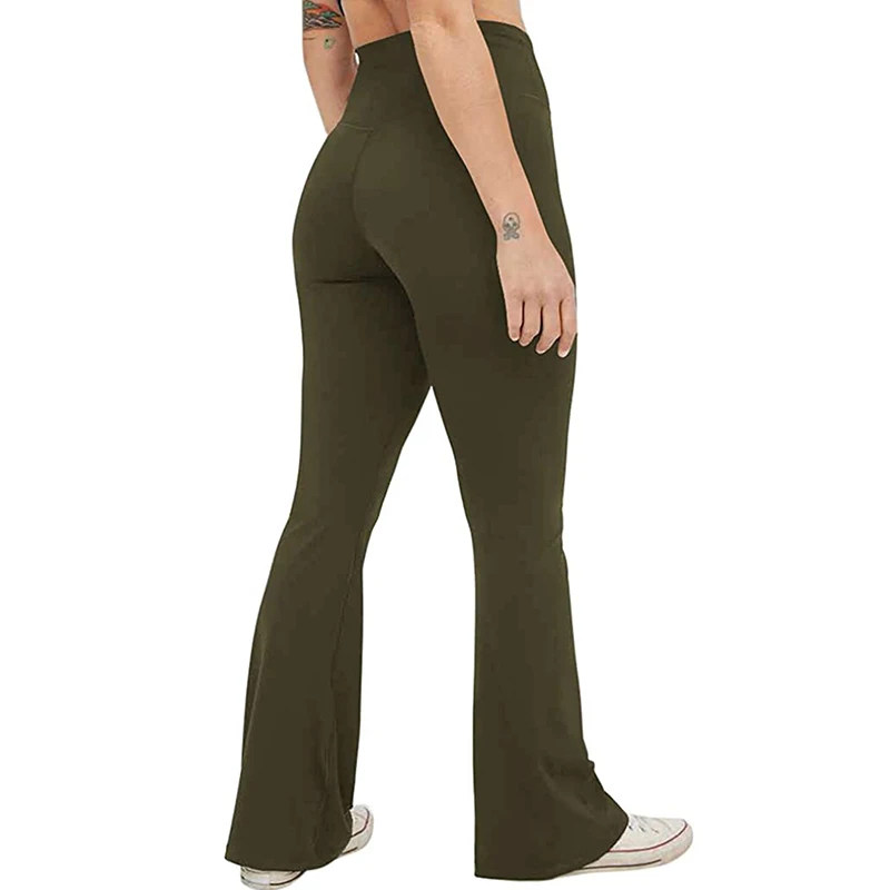Professional Customization Flared Sport Pants Flare Pants Women  Gym Fitness Wear Scrunch Sports Flared Yoga Pants