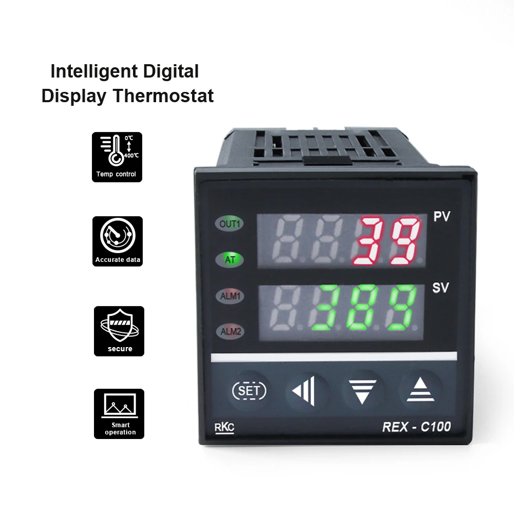 Thermostat intelligent RKC REX-C100 temperature controller  digital display adjustable switch