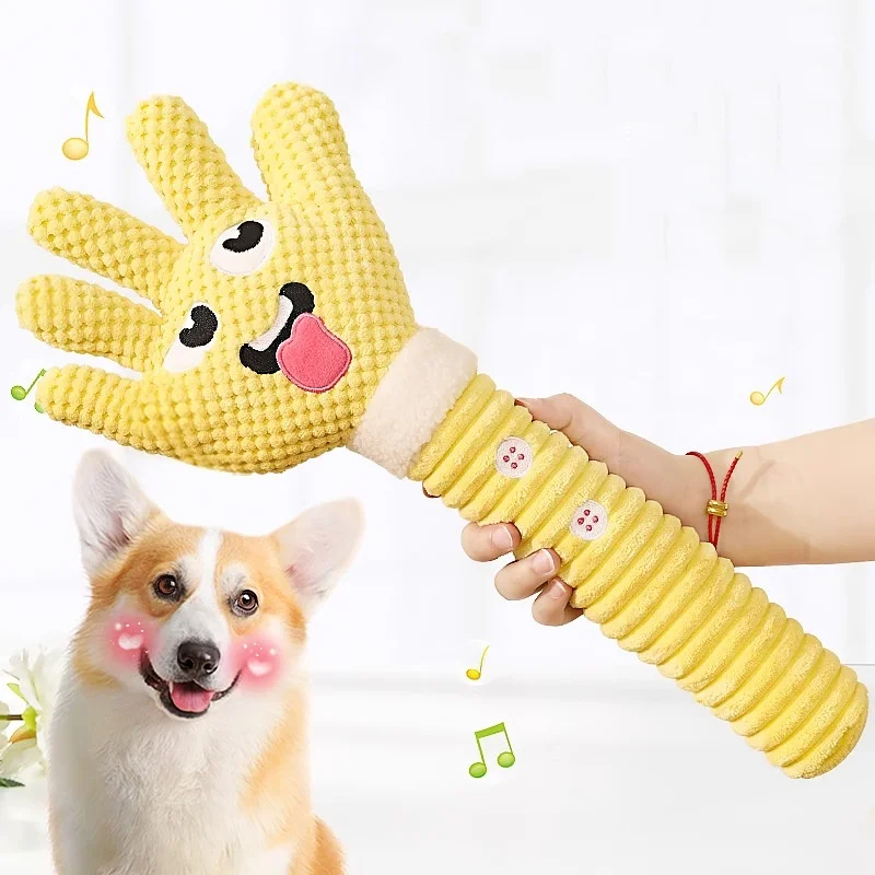 New Palm Design Dog Toy Relieves Boredom Bite-resistant Grinding Teeth Sound Toys Suitable for Small and Large Dog Pet Products manufacture