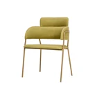 Chair Business Chair Best Sellers Nordic Luxury Soft Velvet Metal Armchair Multicolor Dining Chair