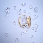 Gold Earrings Earrings 2020 Fashion Jewelry Gold Charm 24K Popular Geometric Gold Earrings