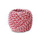 Wholesale Two-color 3 Strands Cotton Rope Roll DIY Wedding Festival Gift Packaging Decoration Rope 18m/Roll