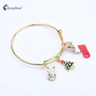 14k Best Present Jewelry Christmas Tree Pendent 14K Gold Santa Claus Christmas Amazing Gift For Lady