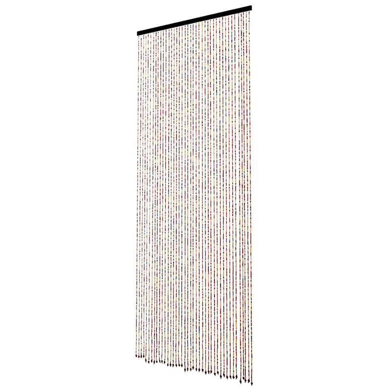 Rainbow bamboo beads curtains for the living room blackout door curtain