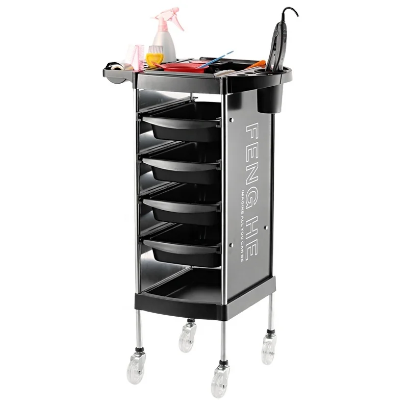 other popular hair salon equipment rolling  beauty  hair drawer salon trolley for hair salon