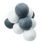 Custom Handmade Organic Cute 100% New Zealand Wool Dryer Balls For Laundry