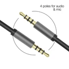 Cable 4 Premium 3.5mm Jack 4 Pole Aux Cable 3.5mm Car Mobile Speaker Cable Audio Aux Cable For Phone