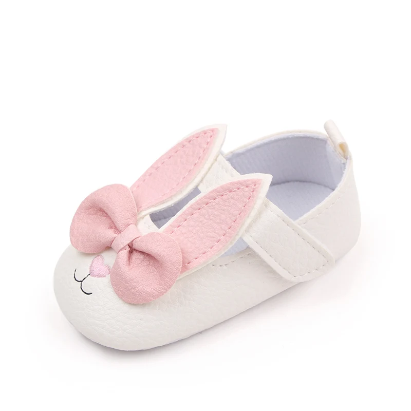 New Female Spring and Autumn Color Cartoon Rabbit Soft Bottom Infant Girls Shoes factory