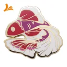 Pins Pin Lapel Pins Direct Factory High Quality Fish Custom Cute Hard Enamel Lapel Pins