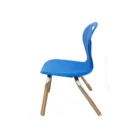 Chairs School PP Plastic Back Chairs With Steel Leg And Universal Foot For School