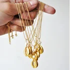 Sea Shell 18k Gold Jewelry Wholesale Stainless Steel Pearl Sea Shell Necklace For 2020 Summer