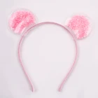 Hot Star Pink Kids Hairband Hot Sale Star Glitter Cartoon Mouse Pink Hair Band For Children Wholesale