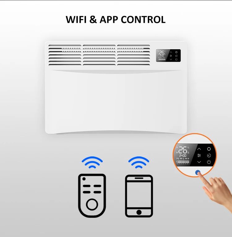 Electric Convector Heater, Wall, 500 W, Metal - detail 8
