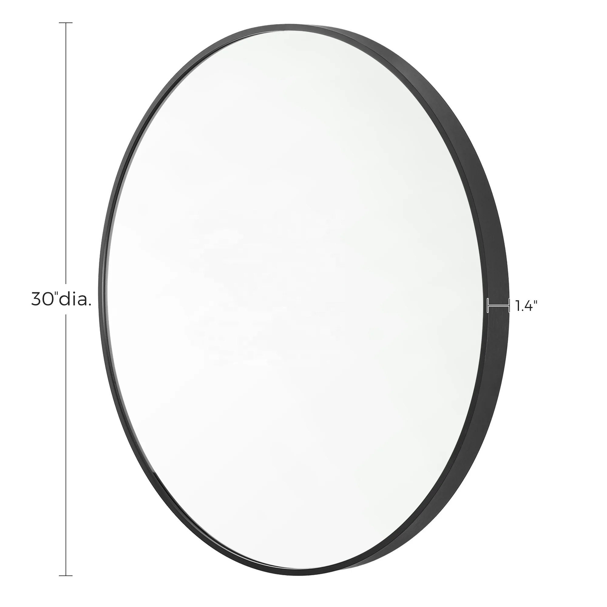 SONGMICS  Wholesale modern bathroom mirror Bedroom mirror decorative wall mirror with round aluminum alloy frame