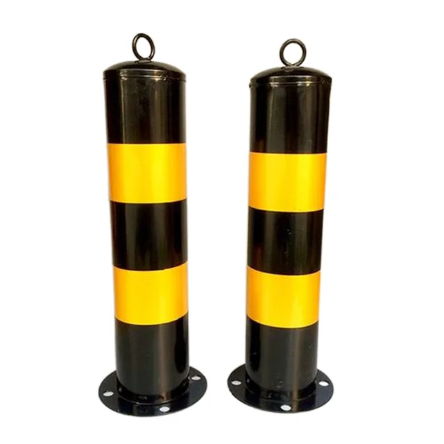 Parking Pot Safety Traffic Sign out Door Cafe Barriers with Steel Post Parking Post Barrier Warning Tapes