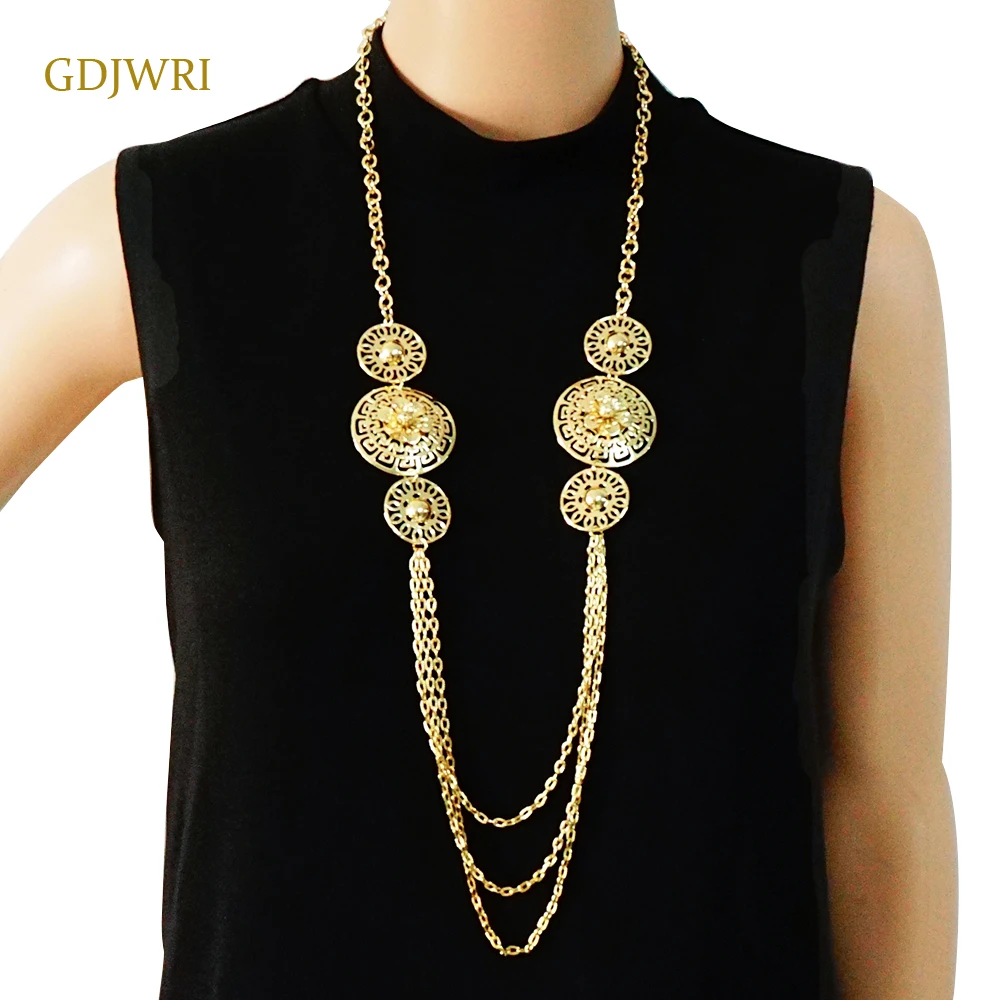 Gdjwri N62 Long Drop Plated Chain For 