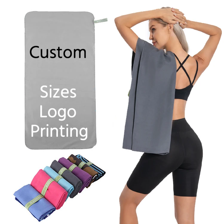 Custom Printed Sweat Absorbent Towel with Elastic Band Outdoor Gym Sport Towels