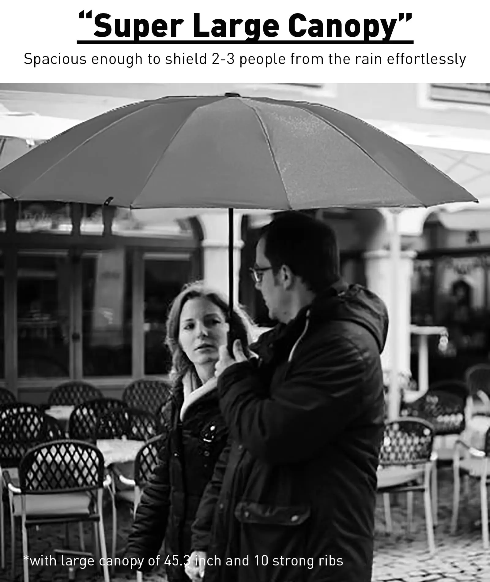 2-3 People 45 Inch Large Umbrella Windproof Travel Compact custom logo personalized Foldable automatic Umbrellas for the rain