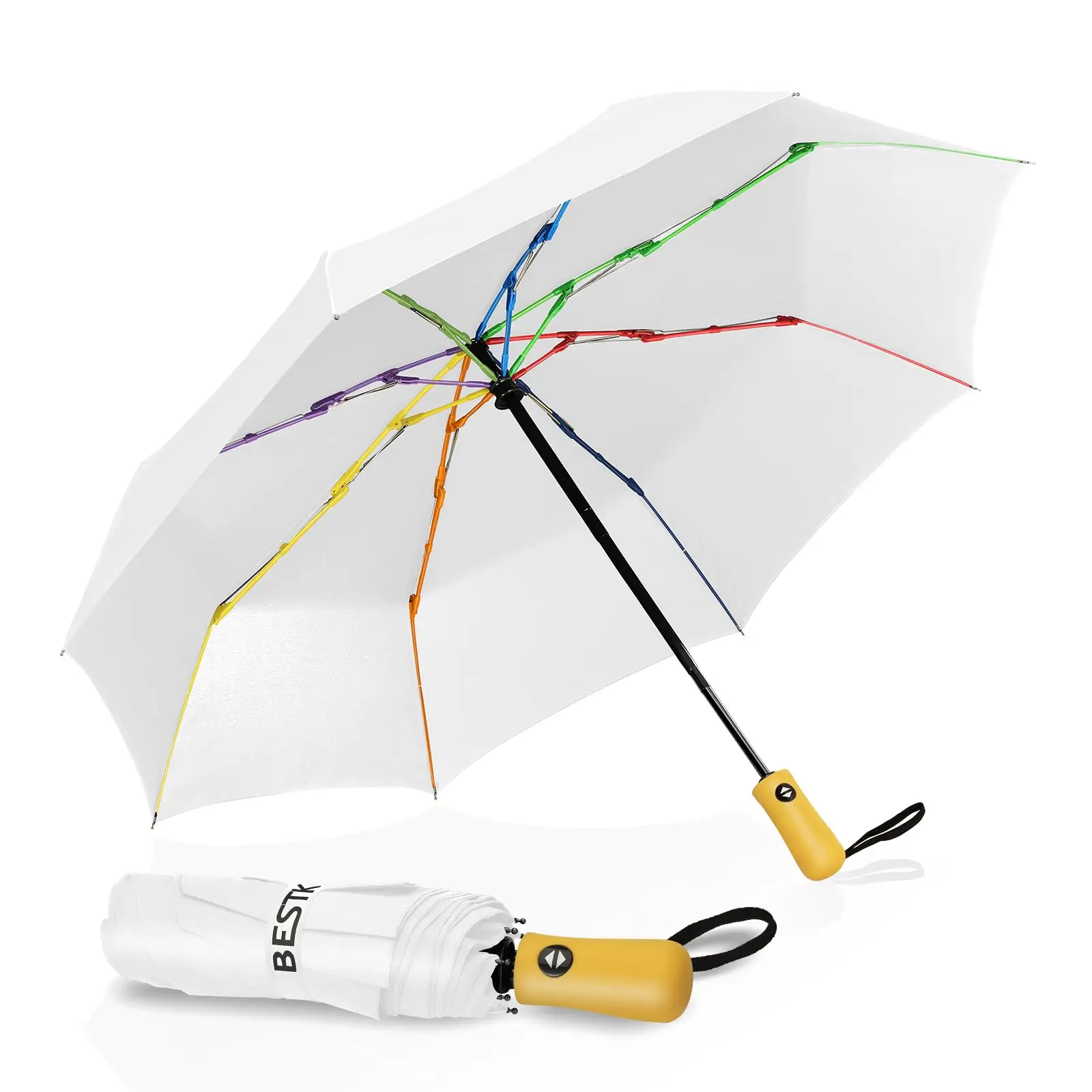 new design custom paraguas Windproof Travel Compact high quality colour bones with automatic fold umbrella with logo prints