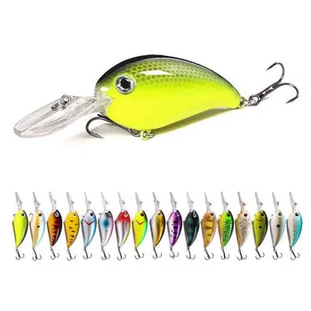 Fishing Accessories floating water rock bait 10cm long-distance curved mouth bass bait bionic Fishing Lures