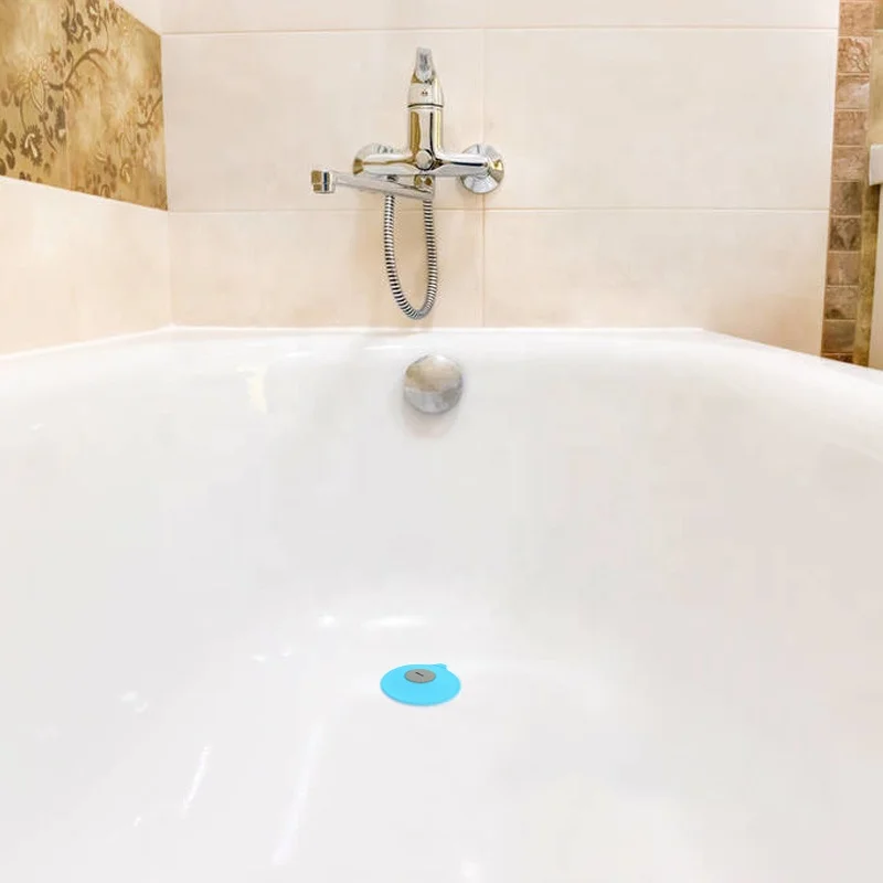 Recyclable Silicone  Bathtub Drain Plug Cover Tub Drain Stopper Badewannenstecker for Bathroom Laundry Kitchen Universal Use