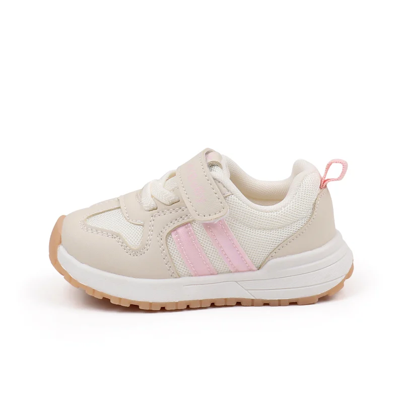 2025 New Arrival Breathable PU Mesh Casual Walking Shoes for Boys and Girls Spring and Autumn Fashionable Kids Court Sneakers factory