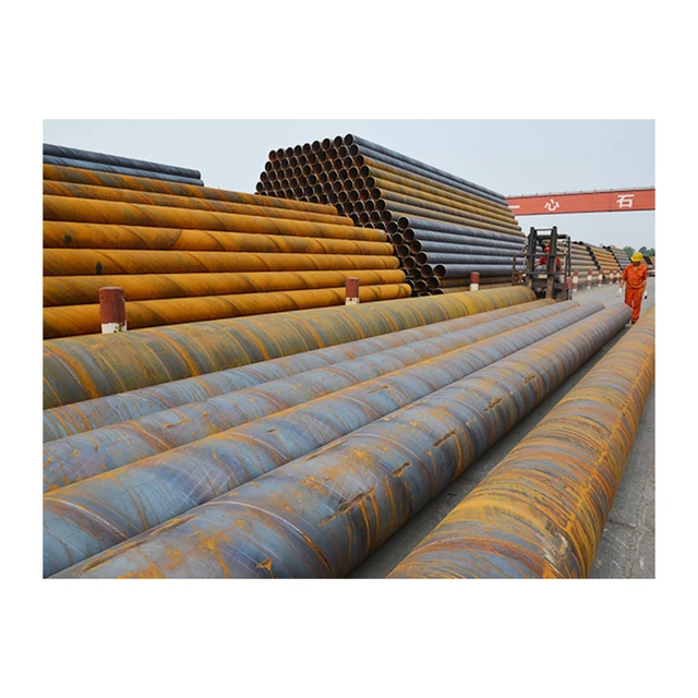 Wholesale Spiral steel pipe for oil transportation, spiral welded pipe