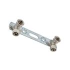 Plated Brass Plate Brass Brass Fittings HELERO HT 200-1161DW Nickel Wall Plated Brass Compression Fittings With Plate
