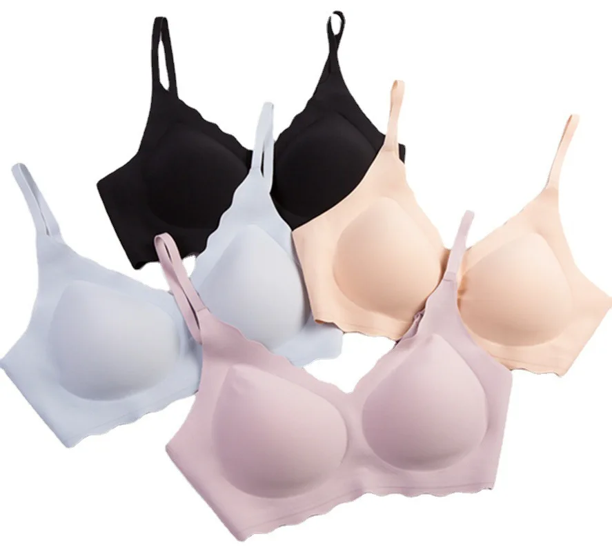 breathable wireless ice silk bra