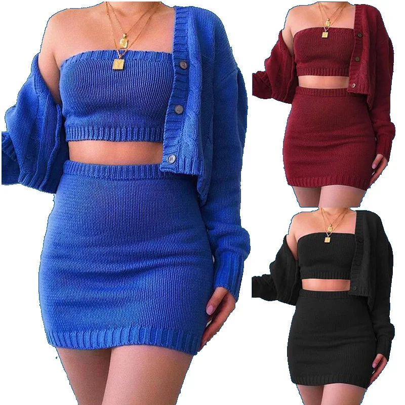 2022 Spring Sets Women Sexy Crop Top 2 