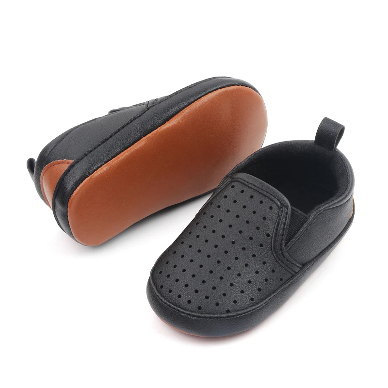 Spring and Summer Infants Shoes Hollowed Out Classic Breathable Leisure Baby Toddler Peas Shoes for 0-1 Years Old Boys and Girls manufacture