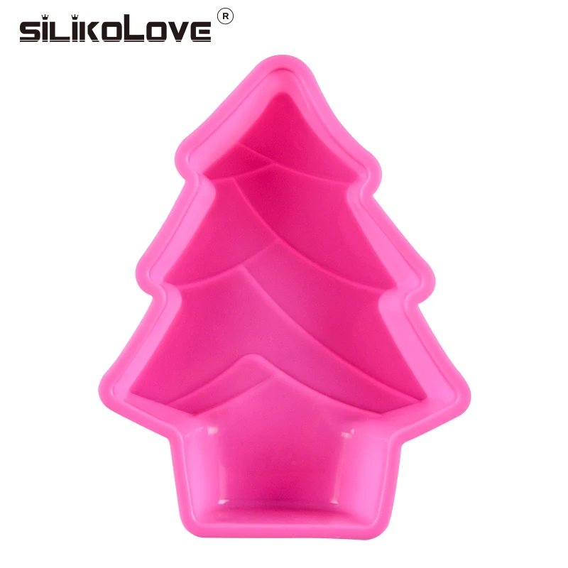 Bakeware Tree Shaped Merry Christmas Baking Pan Chiffon Cake Tools Moulds Disposable