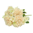 Floral Wholesale 4 Color Artificial Flowers Dahlia Silk Flower Real Touch Floral For Indoor Decoration
