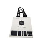Handbag Cotton Bags Eco-friendly Recyclable Customized Logo 8oz 10 Oz 12oz Canvas Cotton Handbag With Your Logo Shopping Bag