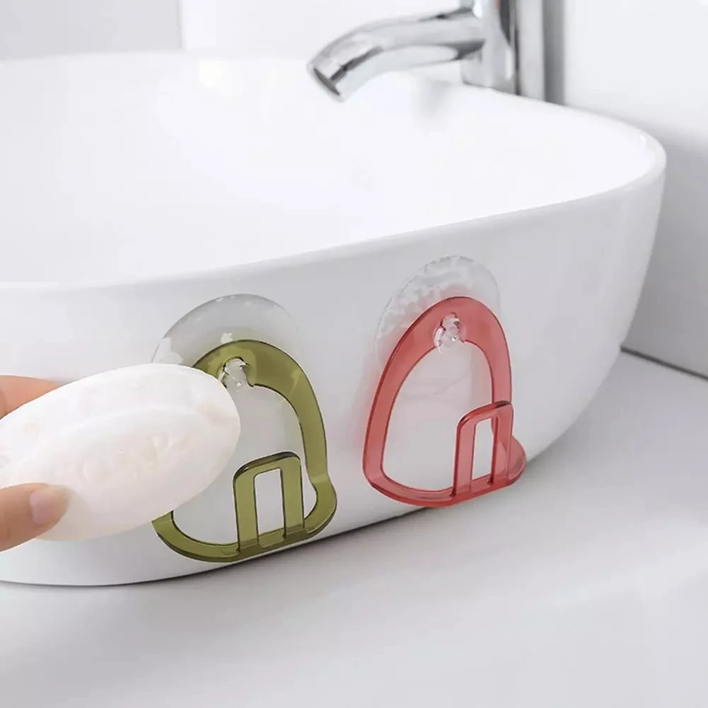 1Pc Wall Suction Cup Sink Drain Rack Sponge Soap Storage Holder for Kitchen Bath 