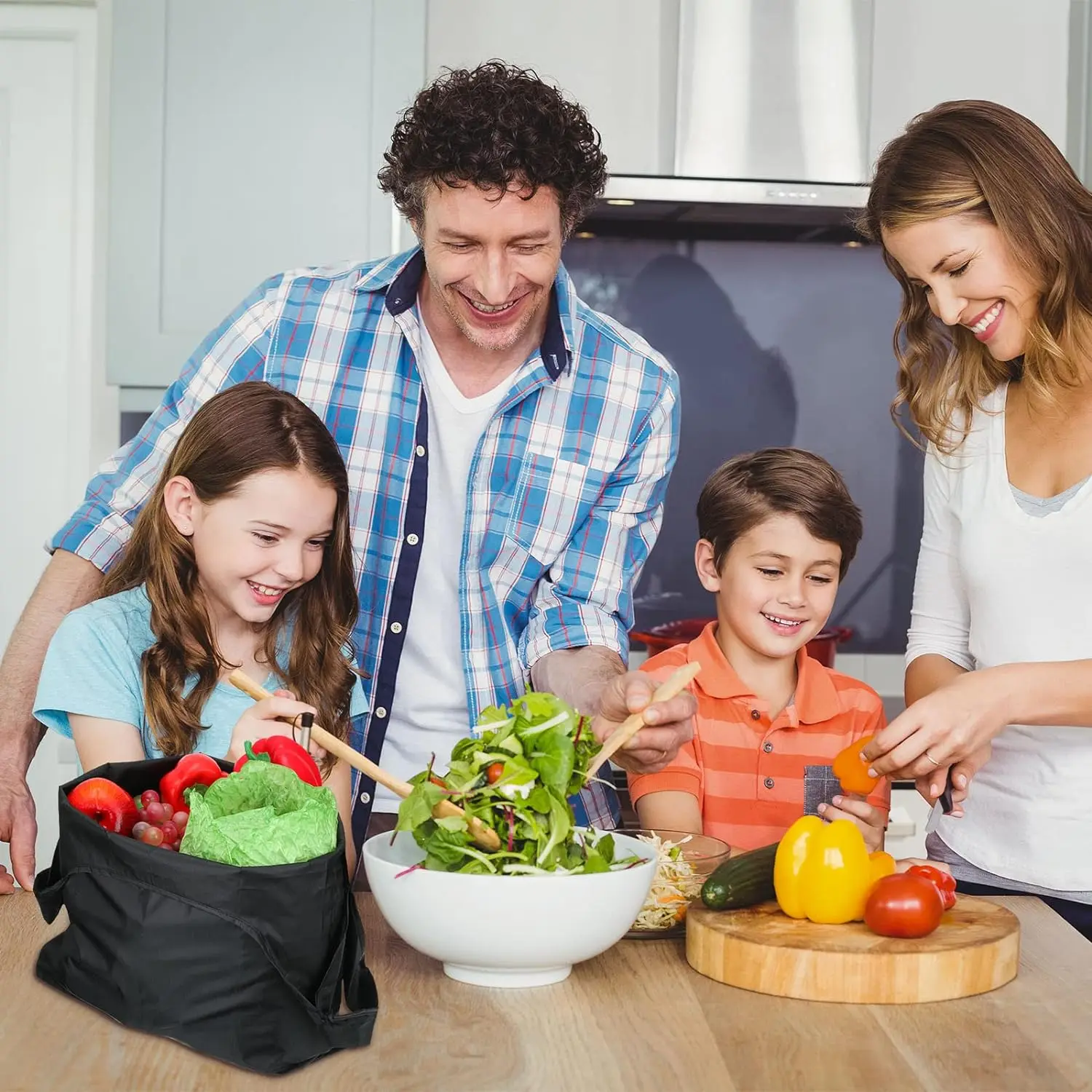 reusable expandable tote bag