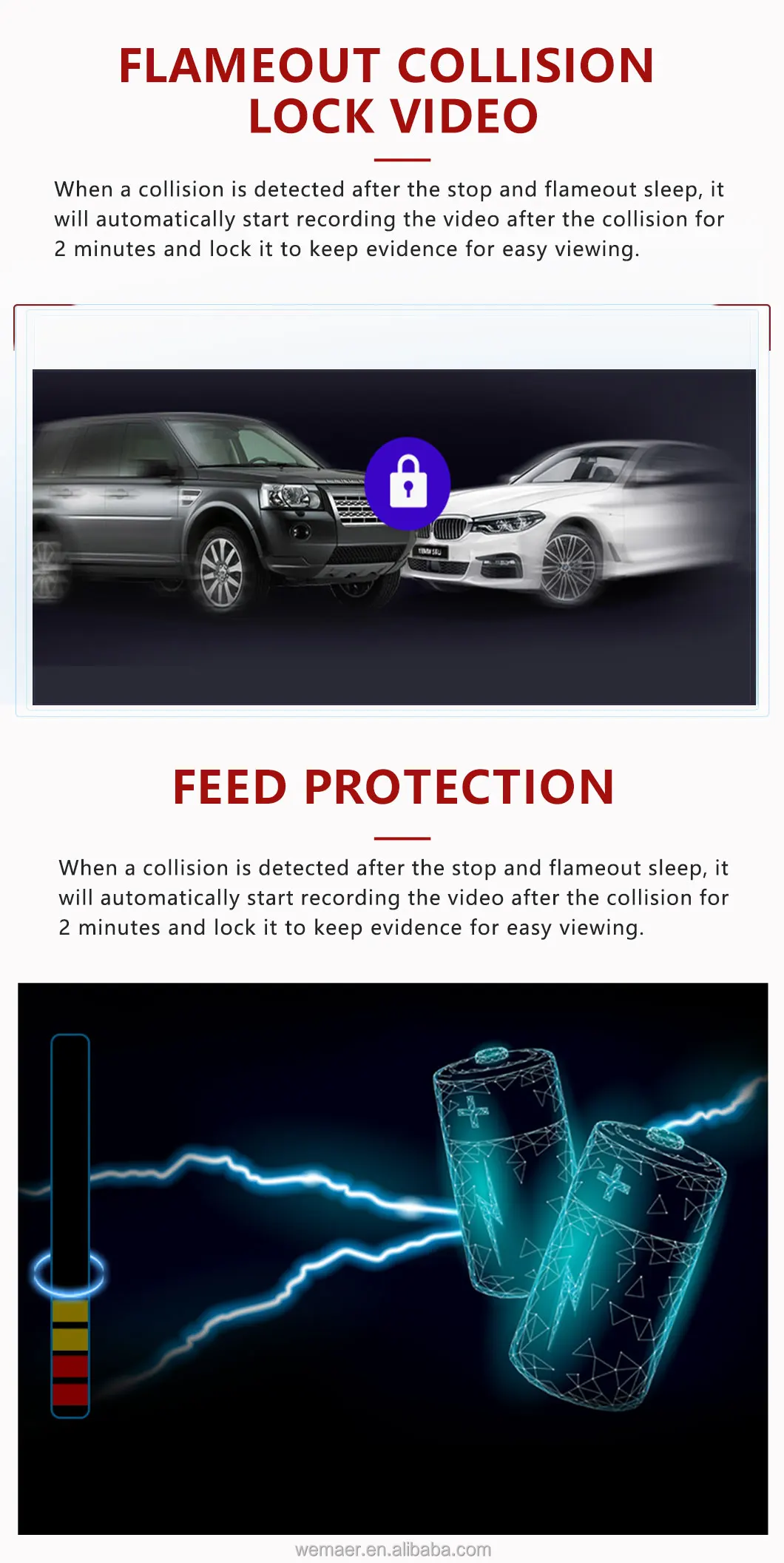 Wemaer OEM T5 Car 360 Degree Camera System Radio Stereo Navigation Waterproof HD Video Bird View 360 Car Camera Android Player manufacture