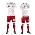 Customized Latest Design Youth Practice Soccer Team Designs Sleeve Team Sports Club Sublimation Football Jersey