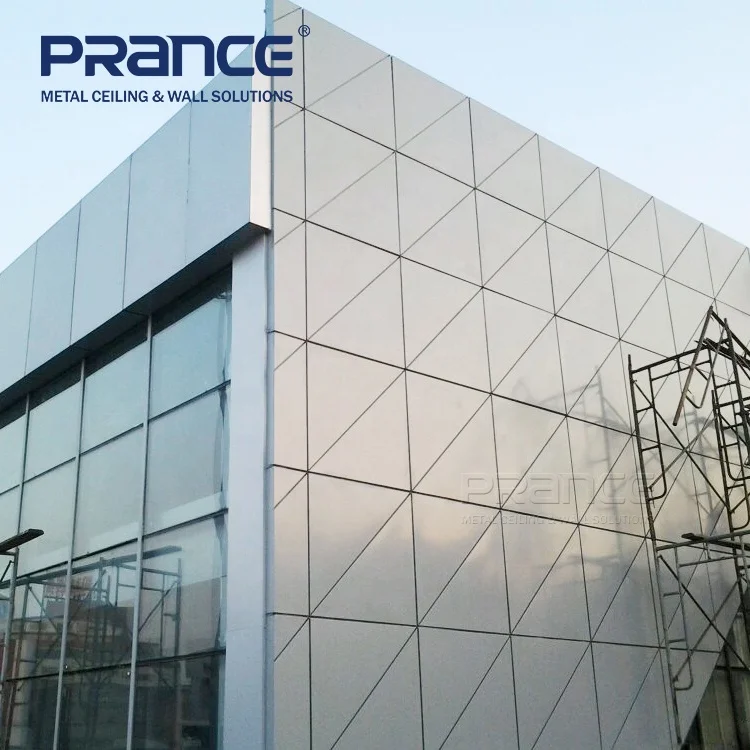 Decorative Exterior Facade Panel Aluminum Solid Panel Triangle